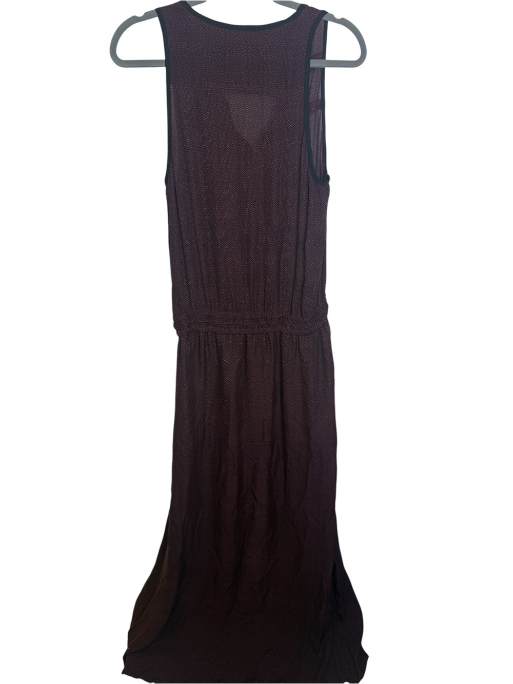 ALC Burgundy Maxi Dress Size Medium Sleeveless Lightweight Wine Plum - Picture 4 of 16